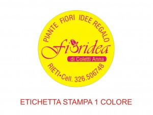 Etichette adesive per fioristi, fiorai e vivaisti (mm 34x34)  (cod.52G)